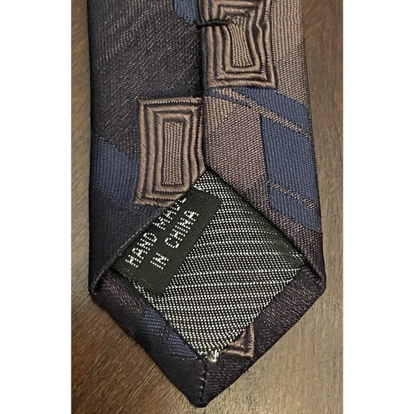 Alberto Zerra Roma New York Hand Made Silk Blend Men’s Neck Tie Made In China - Picture 7 of 9